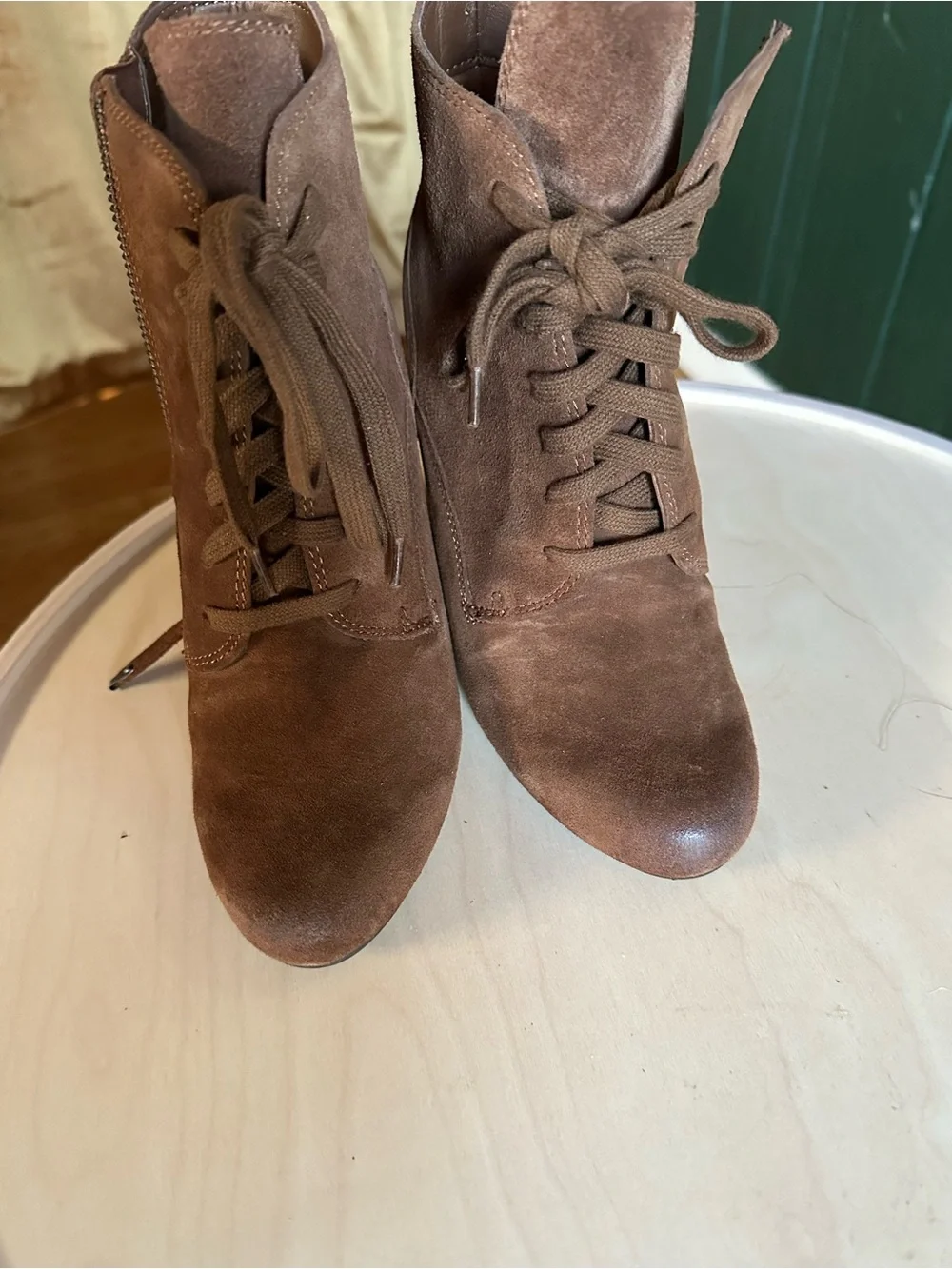 Dolce Vita brown suede booties  Size 6.5  Excellent preowned condition